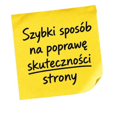 Szybki sposób na poprawę skuteczności strony